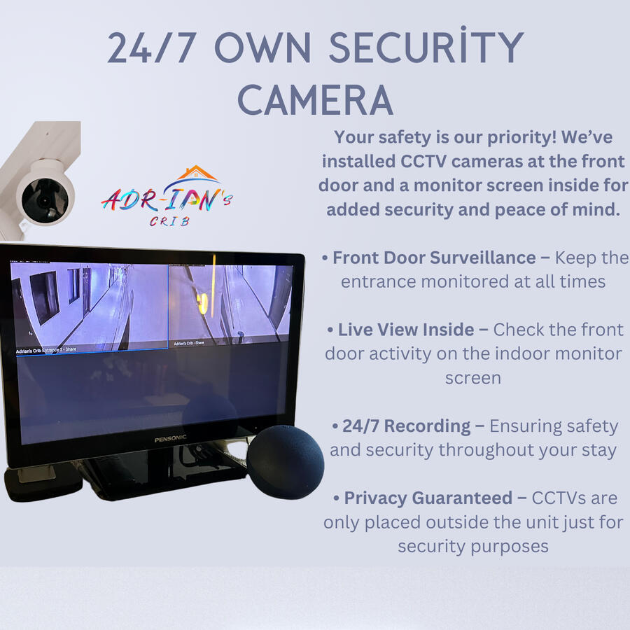 Own CCTV Monitoring inside the unit